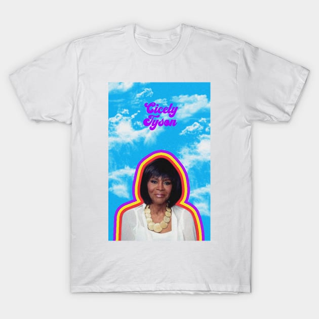 Cicely Tyson in the sky T-Shirt by iniandre